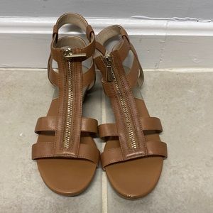 Audrey Brooke tan sandals